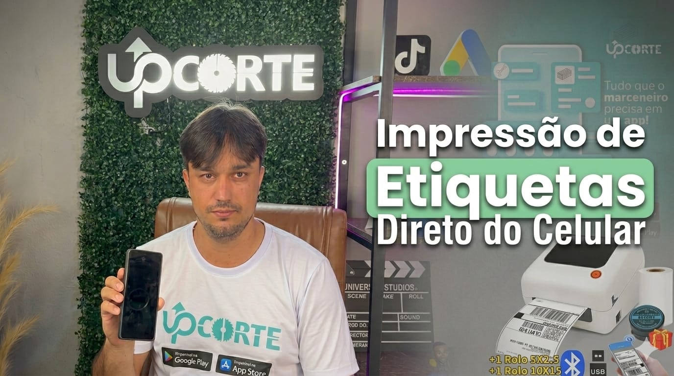 UPCORTE - MODULO 07 - IMPRESSÃO DE ETIQUETAS DIRETO DO CELULAR
